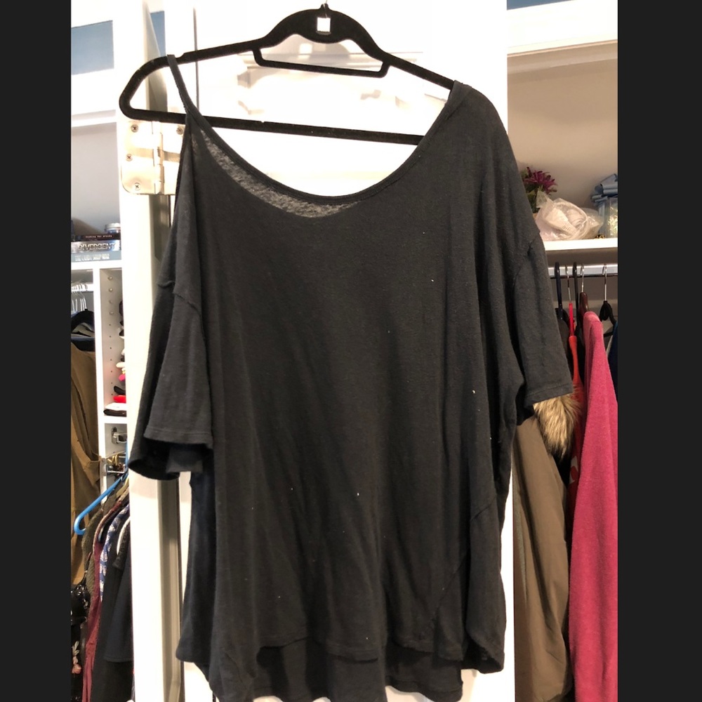 One cold shoulder shirt